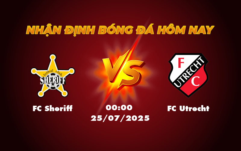 Nhận định soi kèo trận đấu FC Sheriff vs FC Utrecht Liệu bất ngờ có xảy ra 1 fc sheriff fc utrecht 25 07 c2